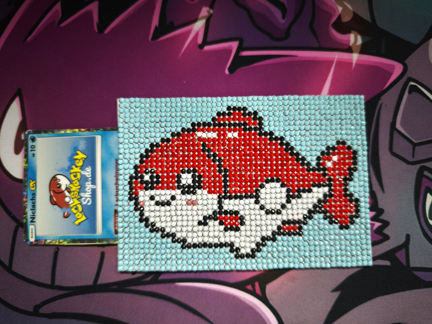 Handgemachte Kartenhüllen "Groß" mit Cutstom Niclachs Karte made by Cybercat