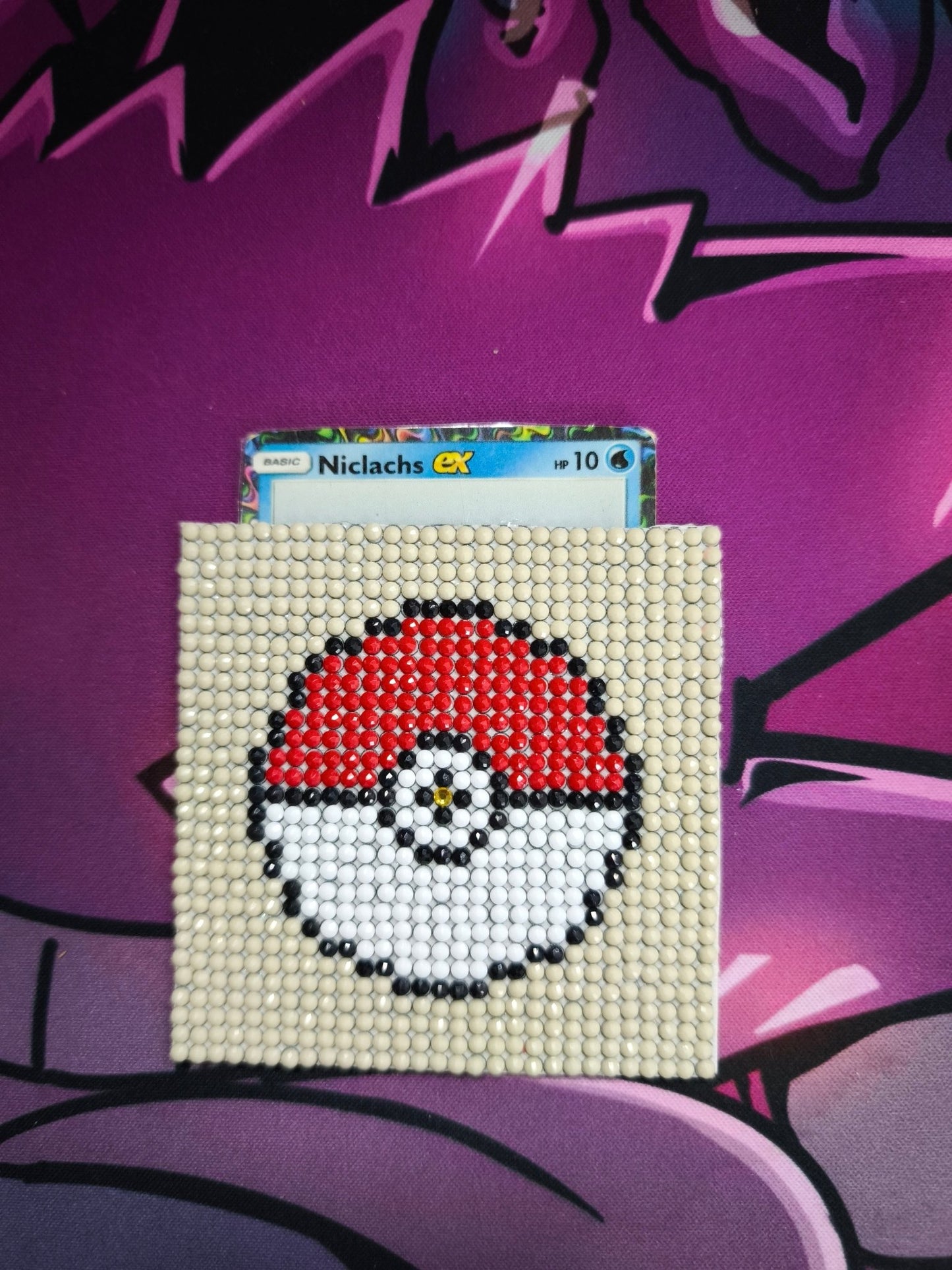 Handgemachte Kartenhüllen "Klein" mit Cutstom Niclachs Karte made by Cybercat - Lachsnacken - Shop
