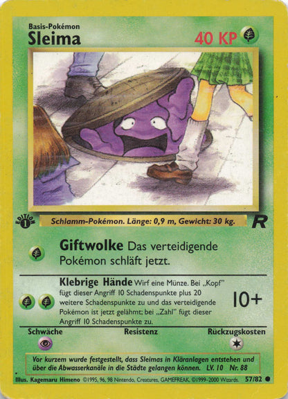 Sleima Team Rocket Deutsch 1. Edition 057/82 Pokemon TCG Good - Lachsnacken - Shop