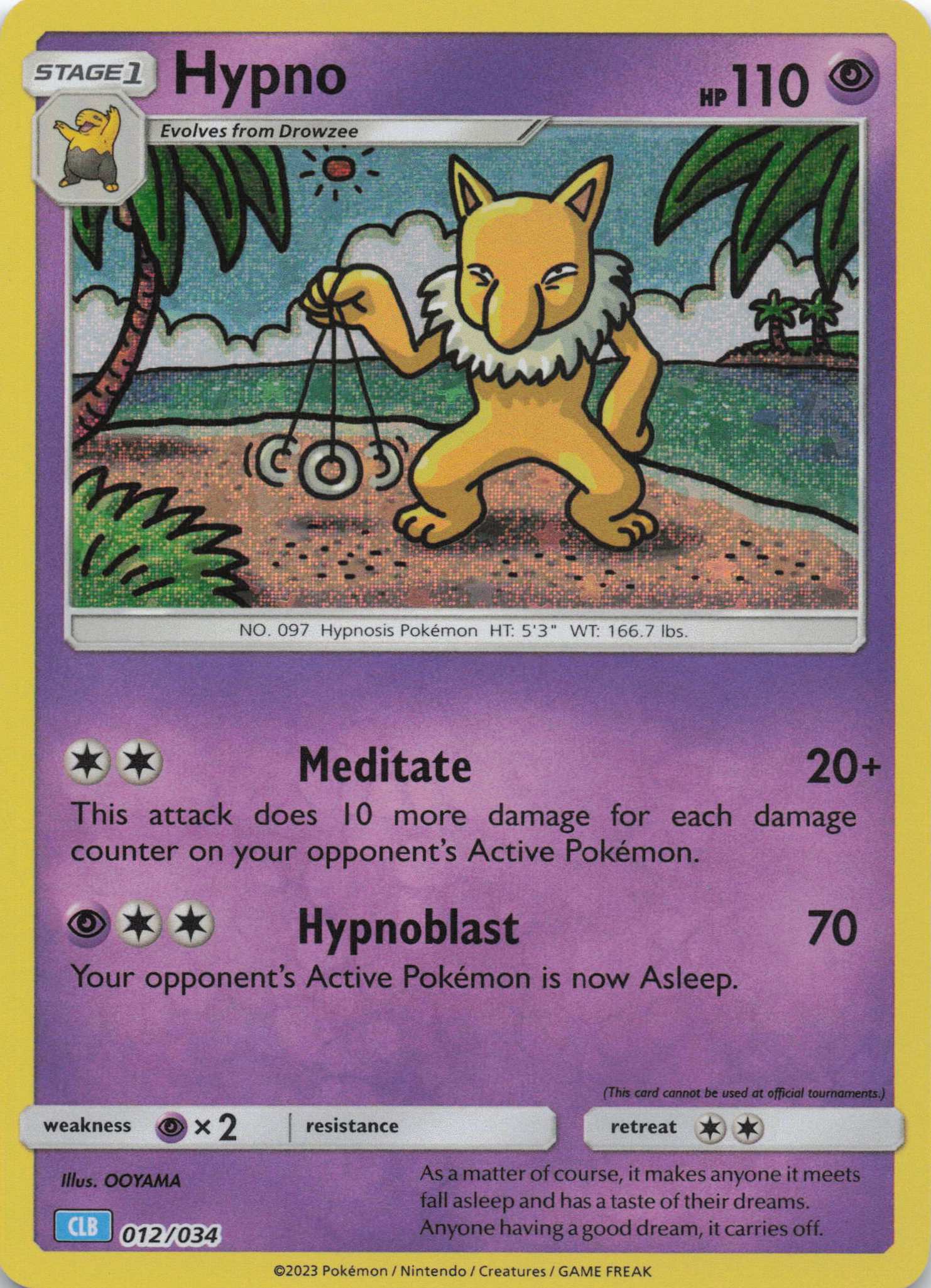 Hypno Classic Collection Trading Card Game Classic 012/034 Pokemon TCG - Lachsnacken - Shop