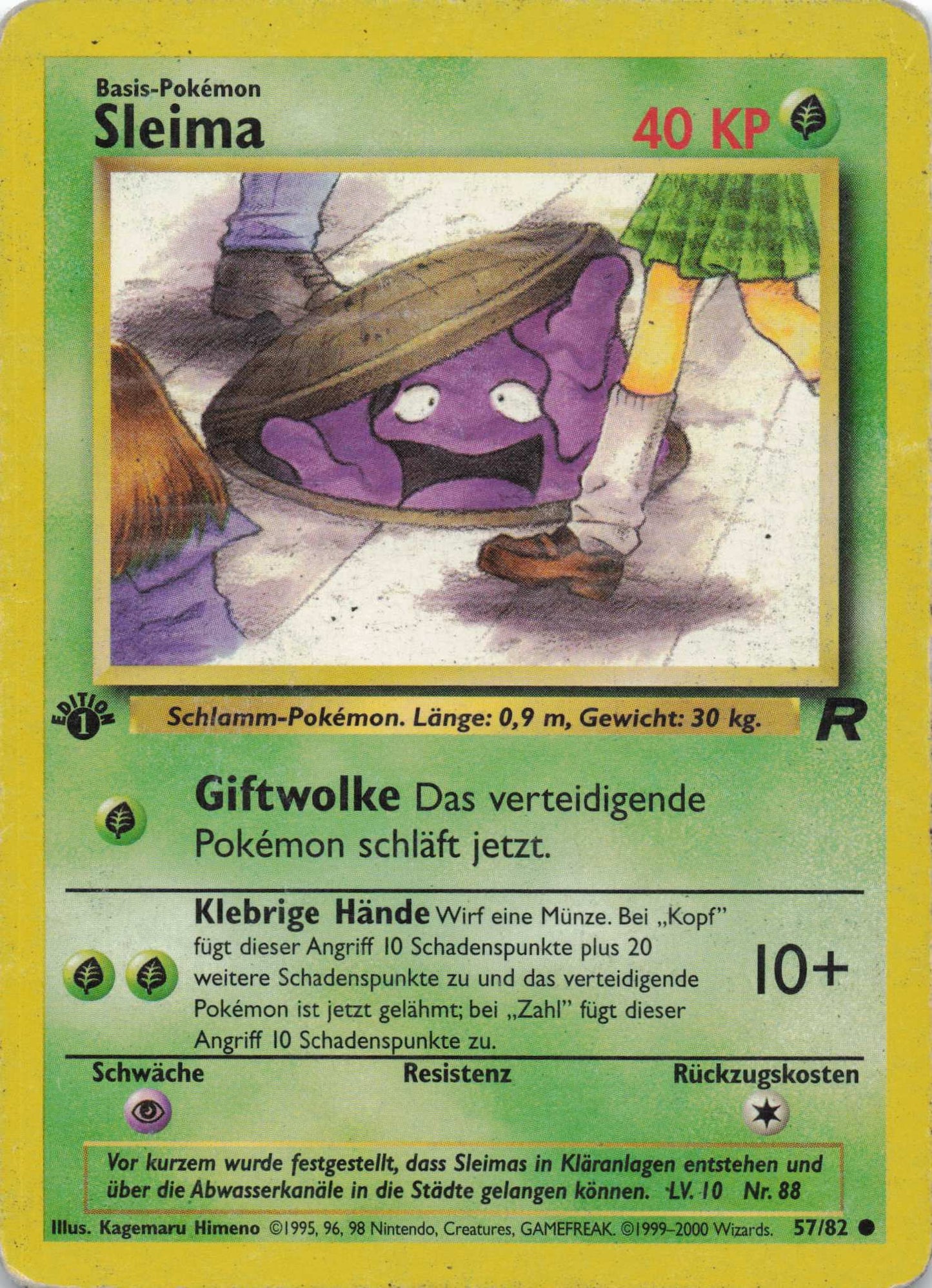 Sleima Team Rocket Deutsch 1. Edition 057/82 Pokemon TCG Played - Lachsnacken - Shop
