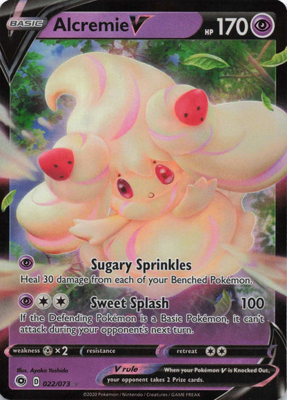 Alcremie V Ultra Rare Champion's Path 22/73 NM Pokemon TCG - Lachsnacken - Shop