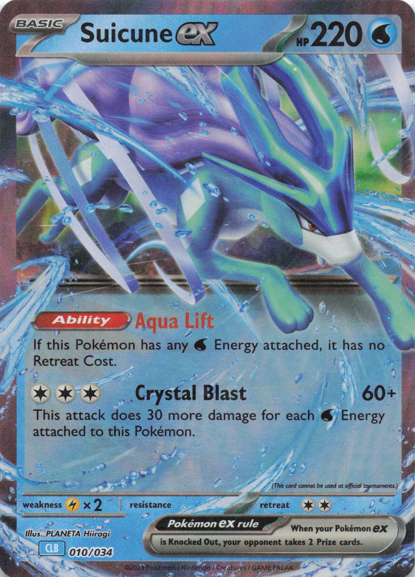 Suicune Ex Classic Collection Mint Pokemon TCG - Lachsnacken - Shop