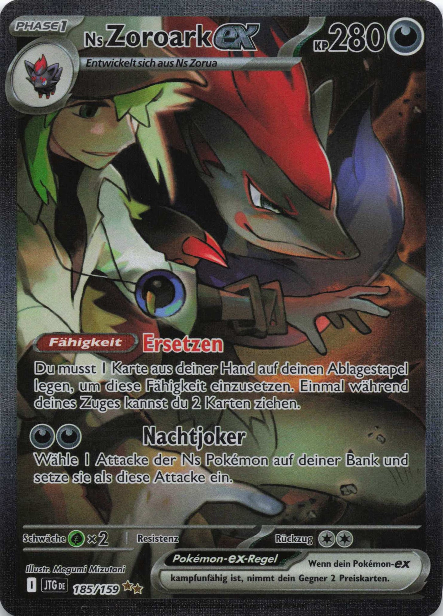 Ns Zoroark EX Special Illustration Rare Reisegefährten 185 NM Pokemon TCG - Lachsnacken - Shop