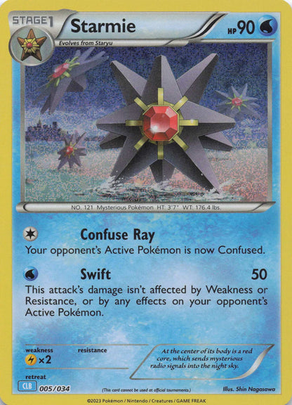 Starmie Classic Collection Trading Card Game Classic 005/034 Mint Pokemon TCG - Lachsnacken - Shop