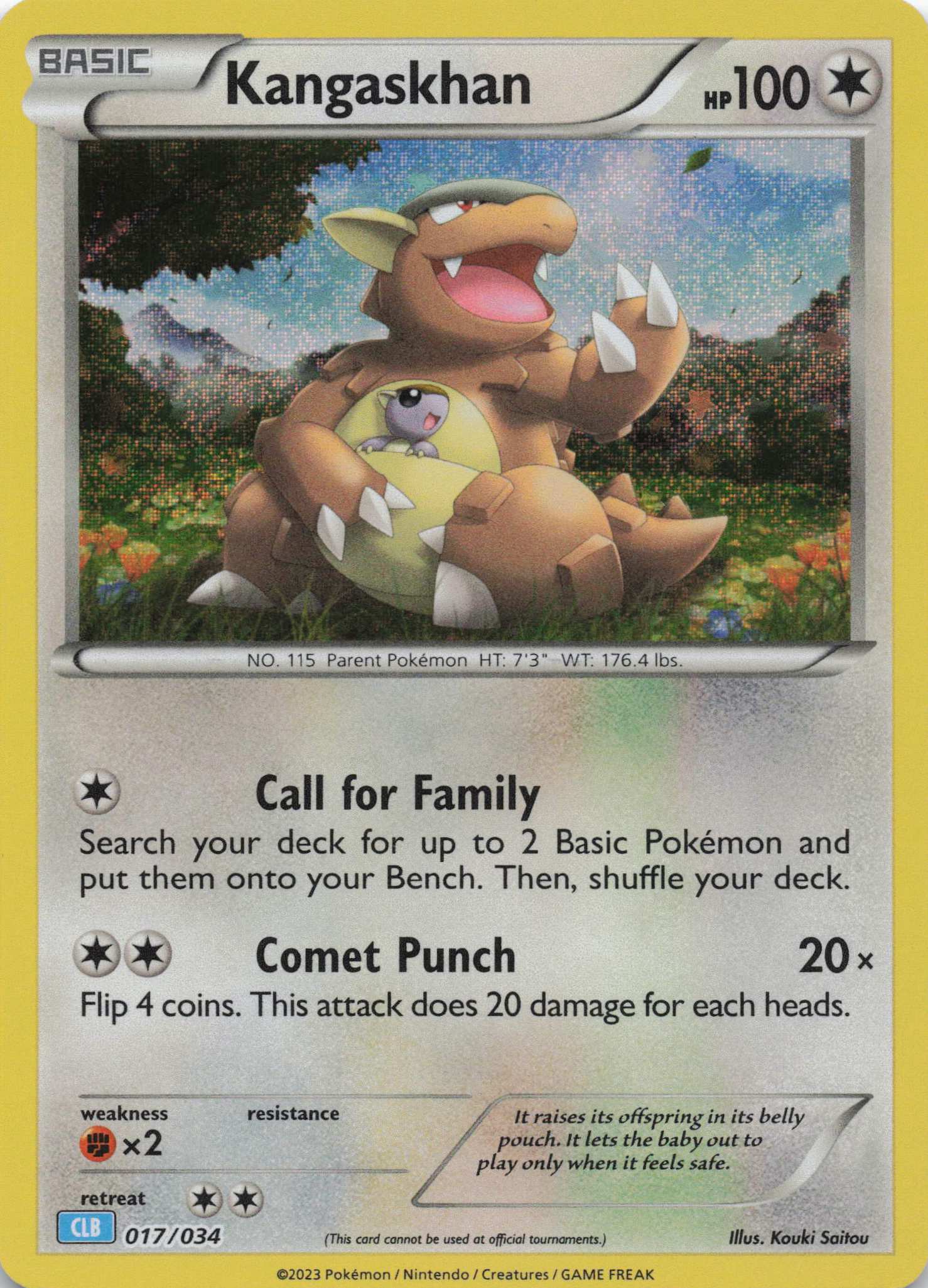 Kangama Classic Collection Trading Card Game Classic 017/034 Mint Pokemon TCG - Lachsnacken - Shop
