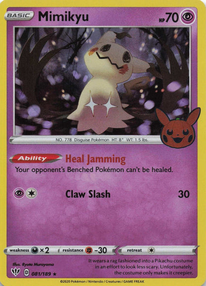 Mimikyu Promo Trick or Trade BOOster Bundle 081/189 NM Pokemon TCG - Lachsnacken - Shop