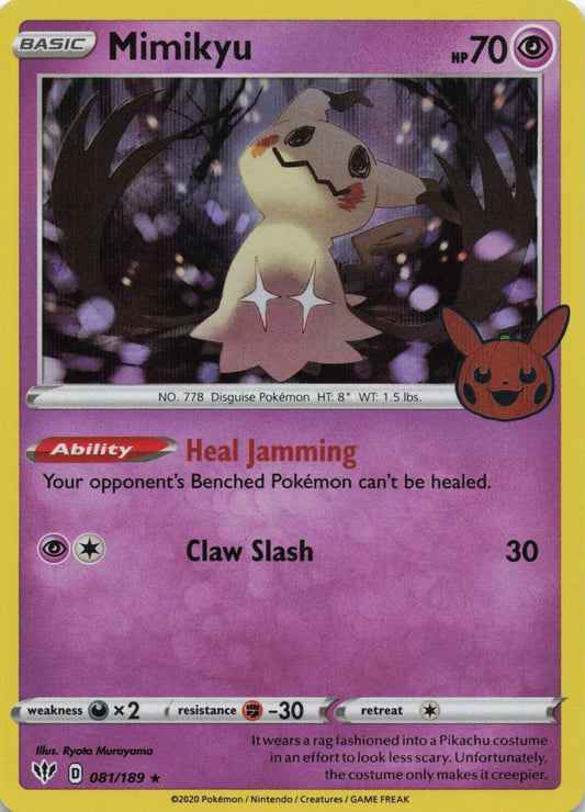 Mimikyu Promo Trick or Trade BOOster Bundle 081/189 NM Pokemon TCG - Lachsnacken - Shop