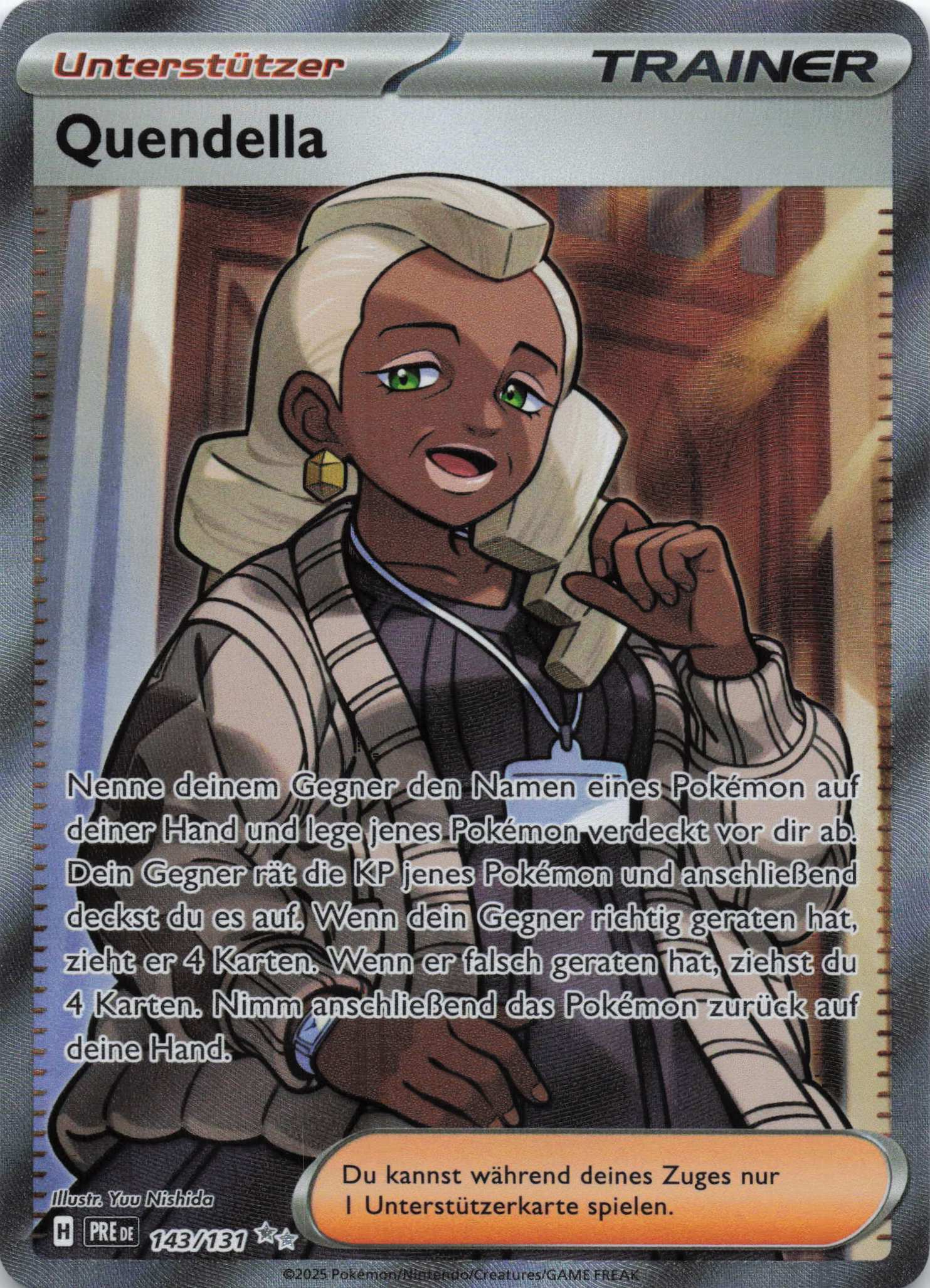 Quendela Super Rare Prismatische Entwicklungen 143/131 NM Pokemon TCG - Lachsnacken - Shop