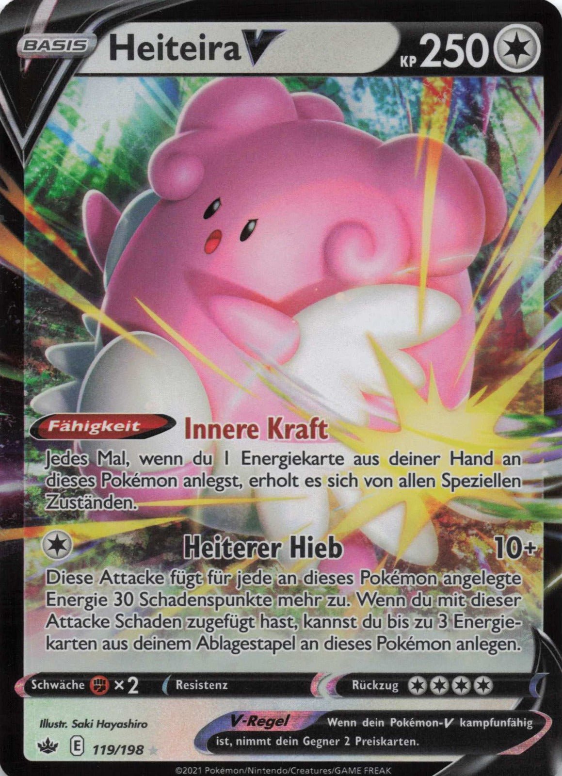 Heiteira V Schaurige Herrschaft 119 NM Pokemon TCG - Lachsnacken - Shop