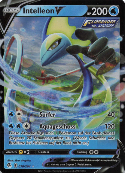 Intelleon V Fusions Angriff 78 NM Pokemon TCG - Lachsnacken - Shop