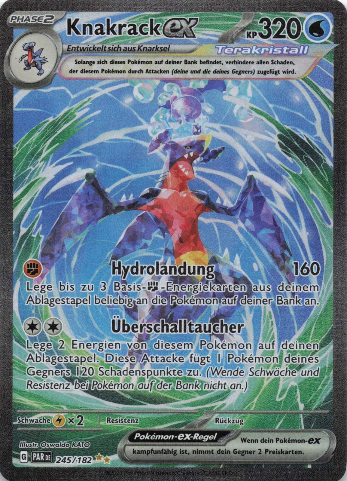 Knakrack - EX Special Illustration Rare Paradoxrift 245 NM Pokemon TCG - Lachsnacken - Shop