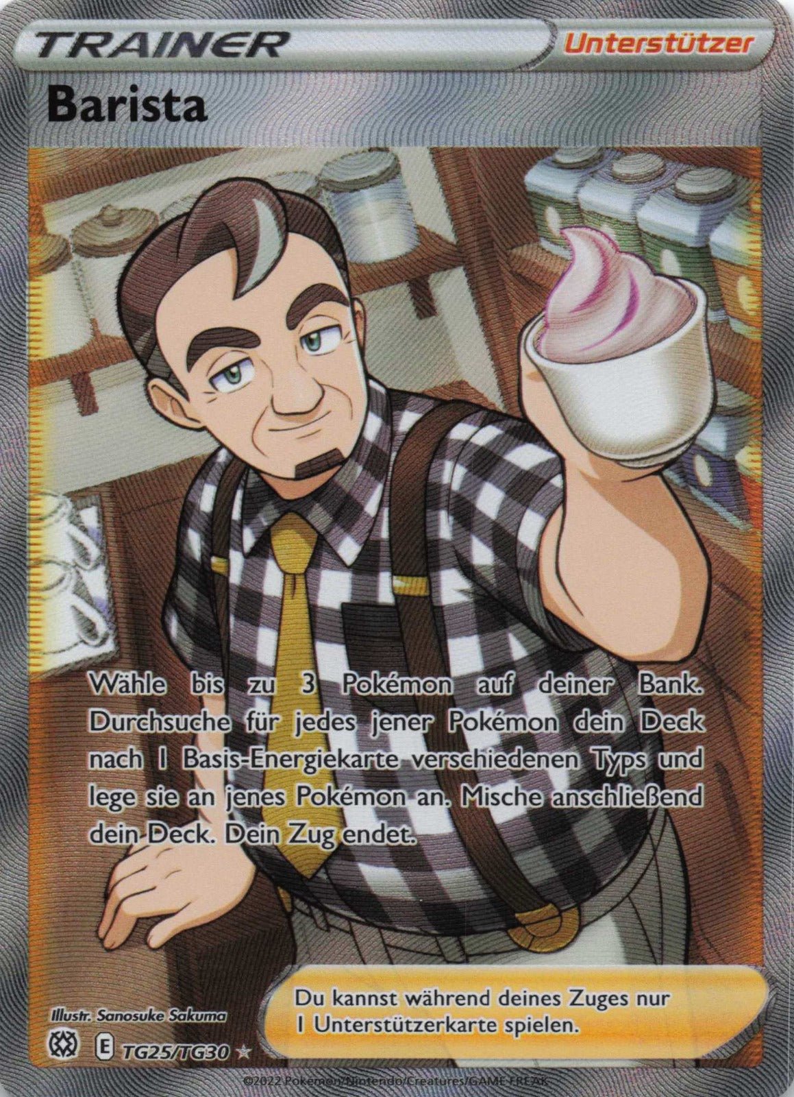 Barista Strahlende Sterne TG25 NM Pokemon TCG - Lachsnacken - Shop
