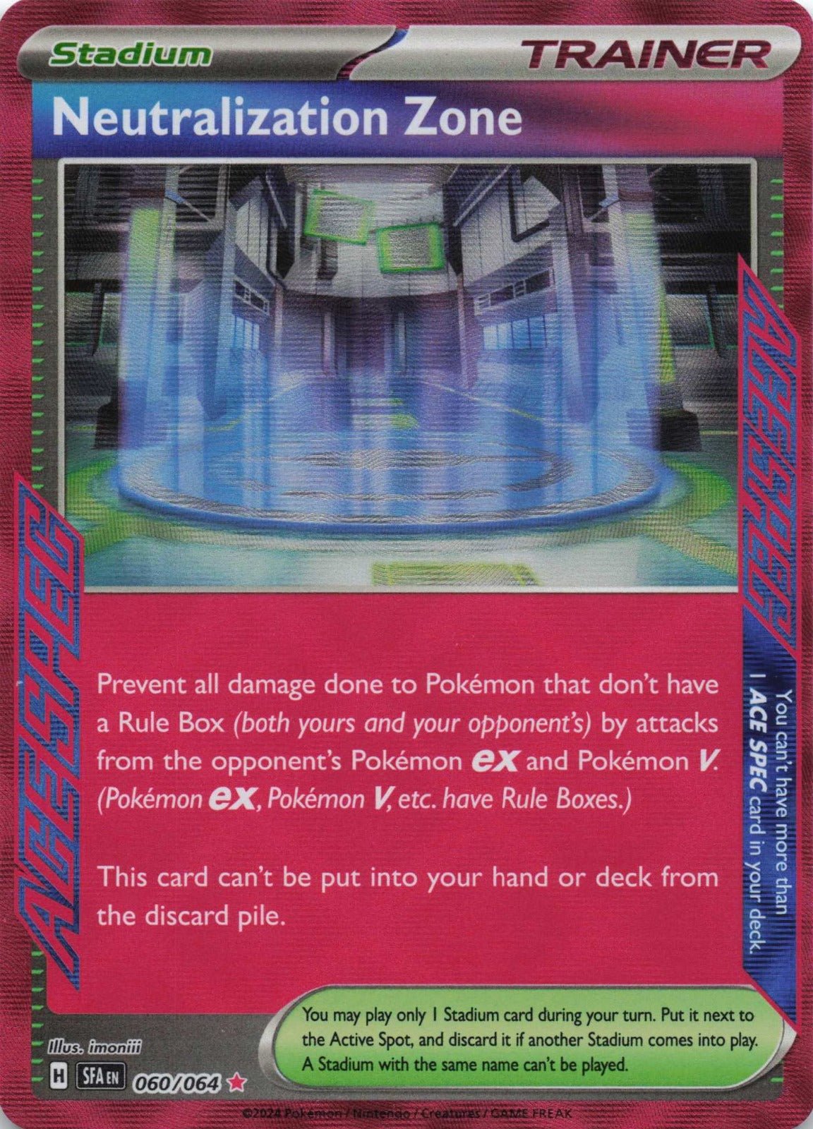Neutralization Zone ACE SPEC Rare SV: Shrouded Fable 060/064 NM Pokemon TCG - Lachsnacken - Shop