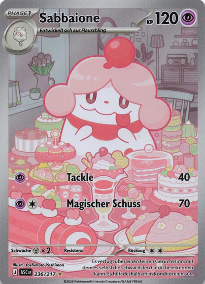 Sabbaione Illustration Rare Erhabene Helden 236 NM Pokemon TCG - Lachsnacken - Shop