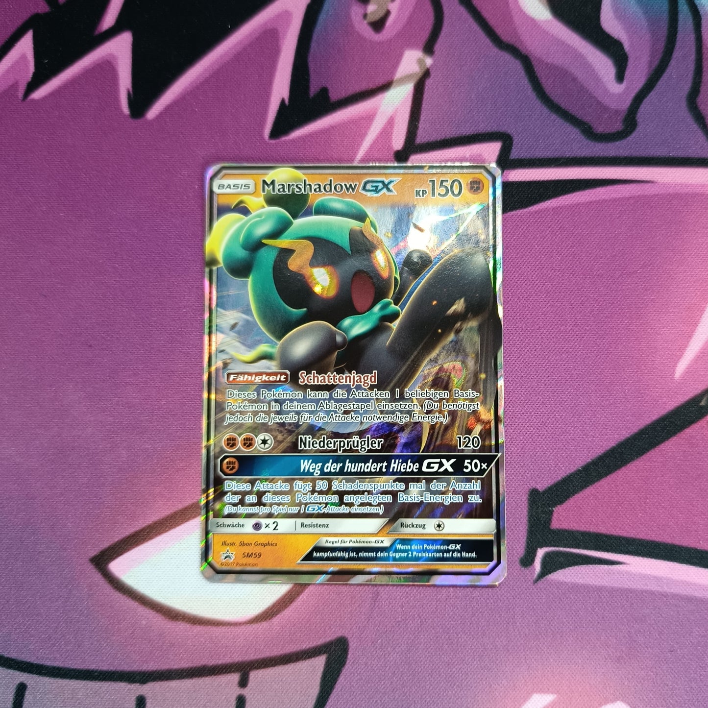 Marshadow GX Black star Promo Boosterfrisch