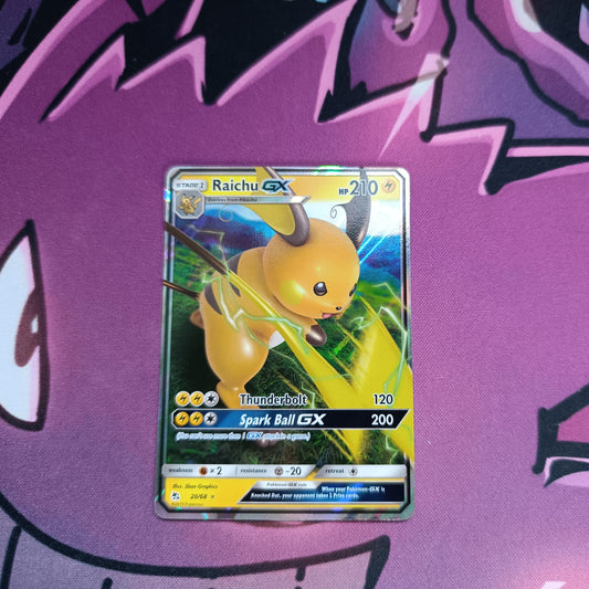 Raichu GX Hidden Fates Boosterfrisch