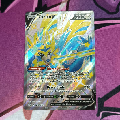 Shiny Zacian V Promo Karte Crown Zenith Englisch