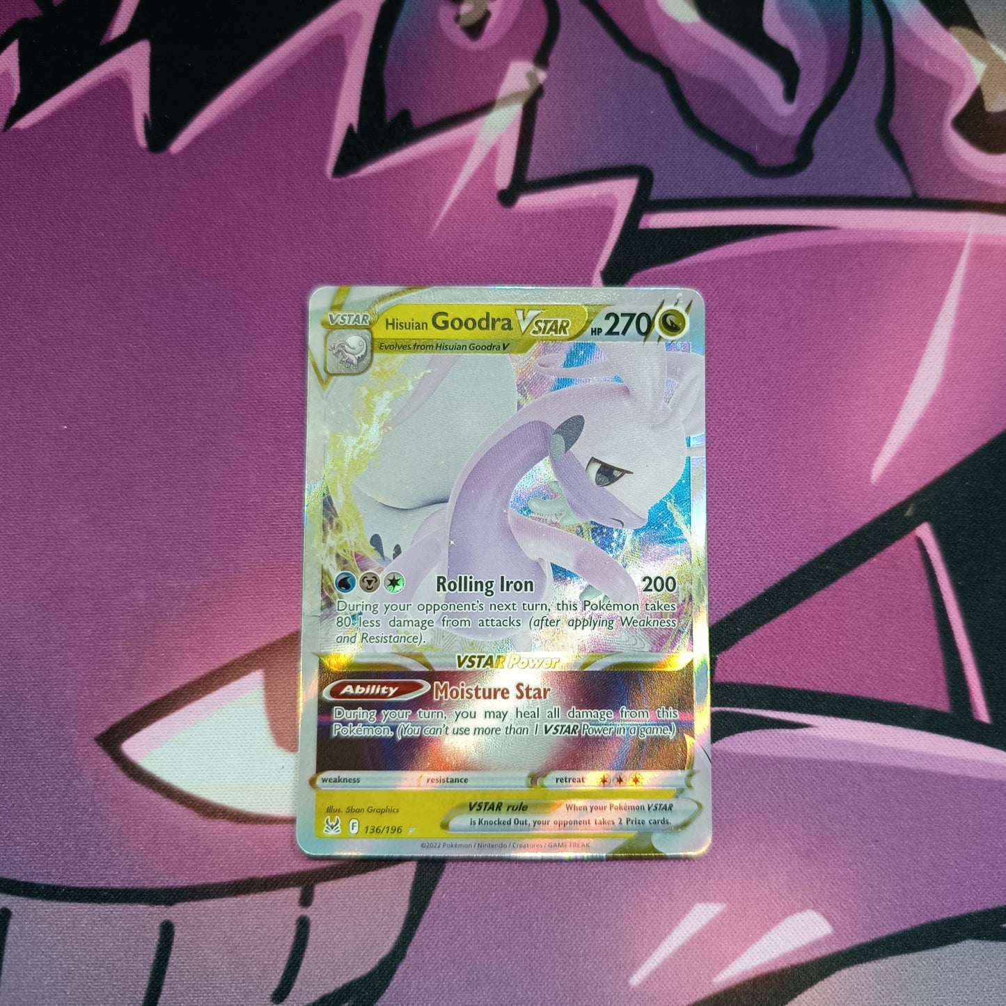 Hisuian Goodra Vmax Illustration Rare Lost Origin Boosterfrisch