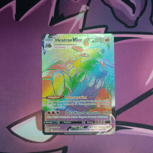 Heatran Vmax Rainbow Rare Near Mint