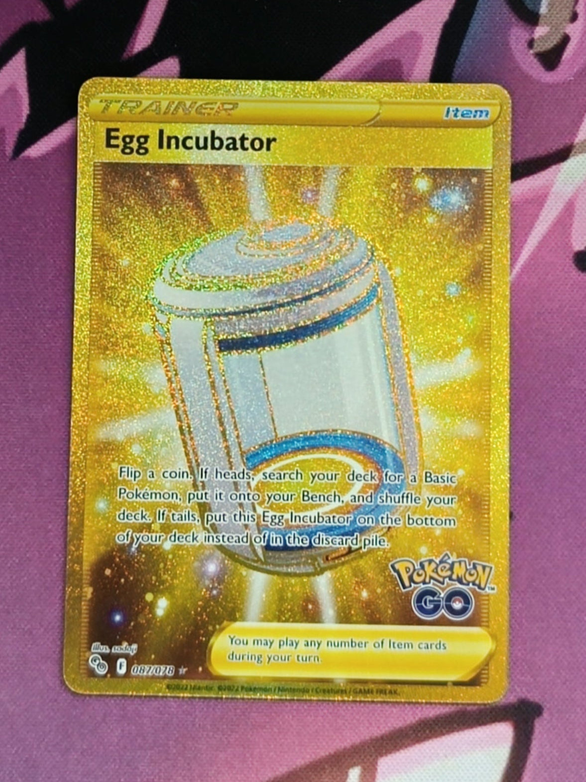 Ei Brutmaschine Gold Pokemon GO 087/078 Boosterfrisch