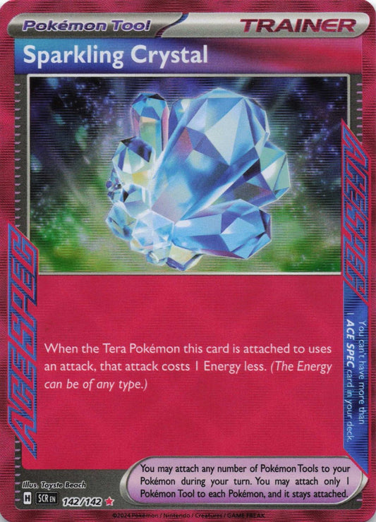 Sparkling Crystal ACE SPEC Rare SV07: Stellar Crown 142/142 NM Pokemon TCG - Lachsnacken - Shop