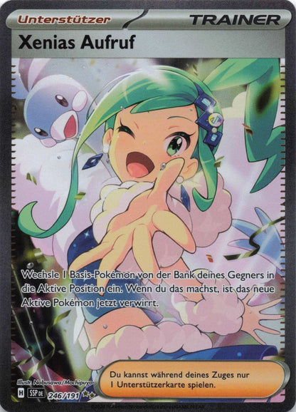 Xenias Aufruf Special Illustration Rare Stürmische Funken 246 NM Pokemon TCG - Lachsnacken - Shop