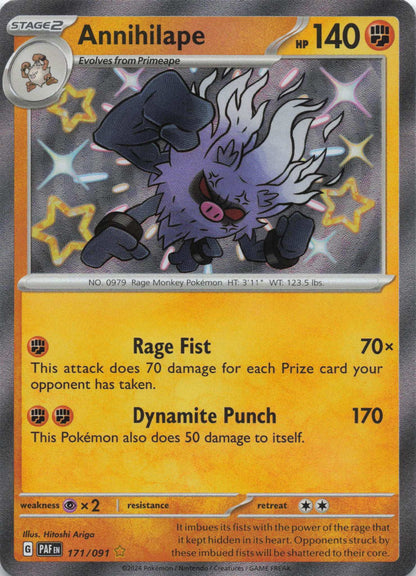 Epitaff Shiny Paldean Fates Englisch Mint Pokemon TCG - Lachsnacken - Shop