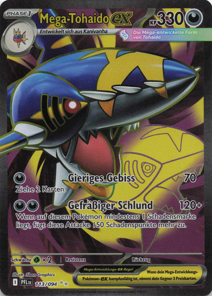 Mega Tohaido Ex Ultra Rare Fatale Flammen 113 Mint Pokemon TCG - Lachsnacken - Shop