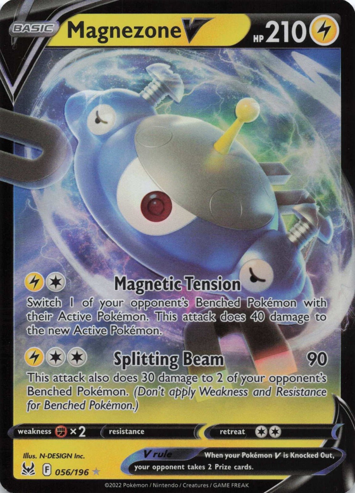 Magnezone V Ultra Rare SWSH11: Lost Origin 056/196 NM Pokemon TCG - Lachsnacken - Shop