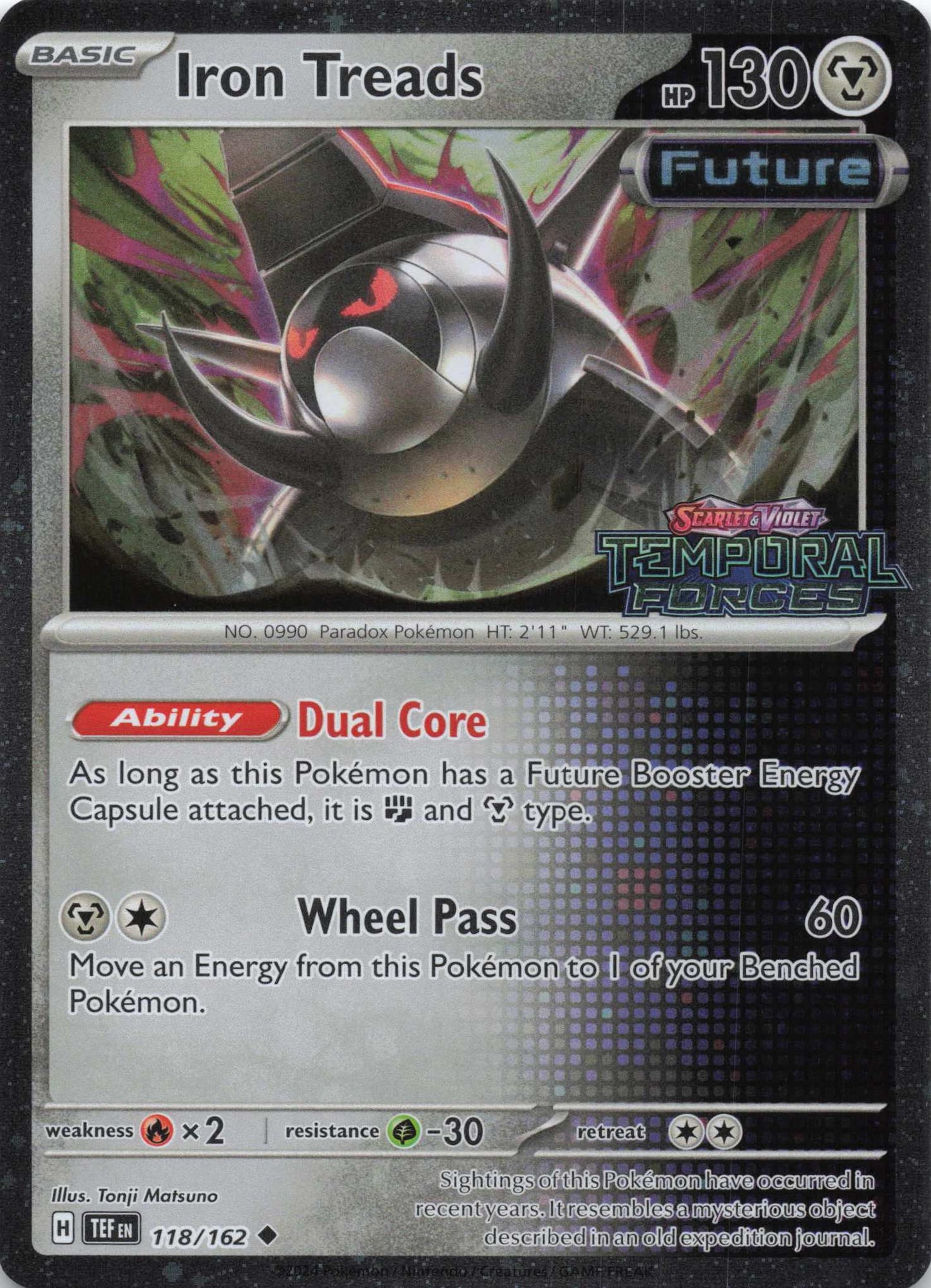 Iron Treads Common Paldean Fates Promo NM Pokemon TCG