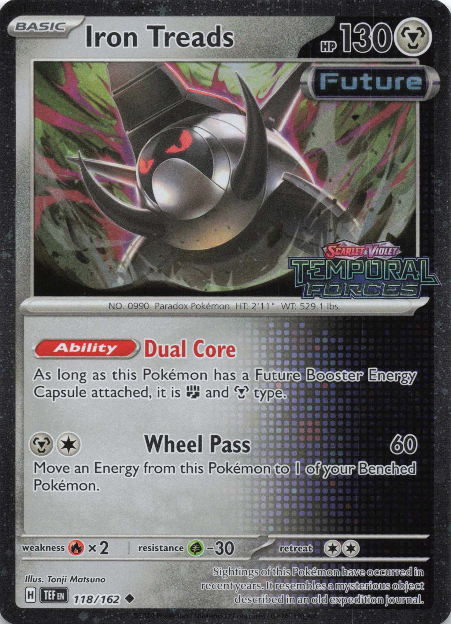 Iron Treads Common Paldean Fates Promo NM Pokemon TCG