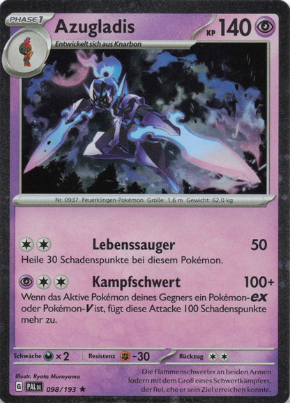 Azugladis Promo Entwicklungen in Paldea 098 NM Pokemon TCG - Lachsnacken - Shop