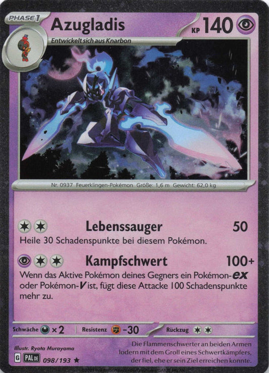 Azugladis Promo Entwicklungen in Paldea 098 NM Pokemon TCG - Lachsnacken - Shop