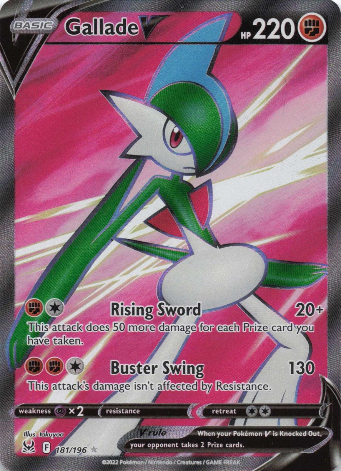 Gallade V (Full Art) Ultra Rare SWSH11: Lost Origin 181/196 NM Pokemon TCG - Lachsnacken - Shop