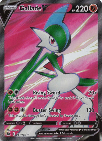 Gallade V (Full Art) Ultra Rare SWSH11: Lost Origin 181/196 NM Pokemon TCG - Lachsnacken - Shop