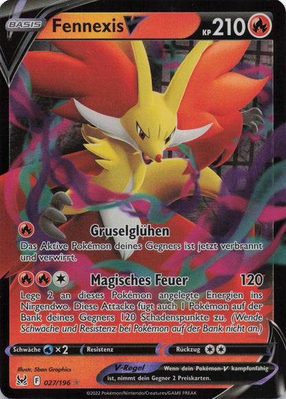 Fennexis V Verlorener Ursprung 027 NM Pokemon TCG - Lachsnacken - Shop
