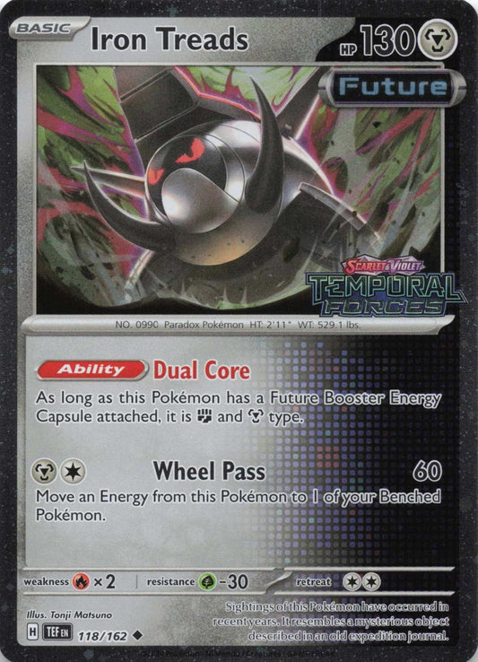Iron Treads Uncommon SV05: Temporal Forces 118/162 NM Pokemon TCG - Lachsnacken - Shop