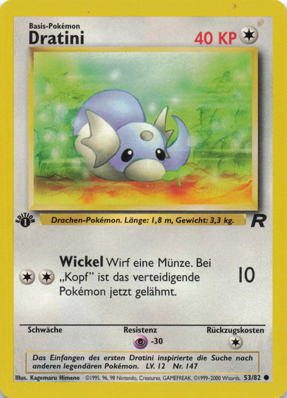 Dratini Team Rocket Deutsch 1. Edition Pokemon TCG Good - Lachsnacken - Shop