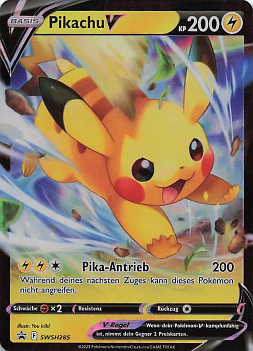 Pikachu V  sN: Start Deck 100 CoroCoro Comic Version 001/024 NM