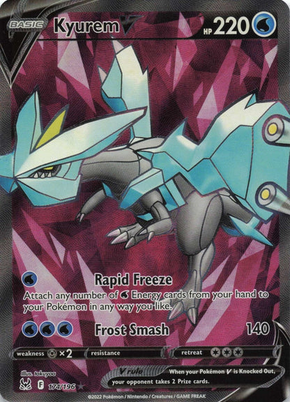 Kyurem V (Full Art) Ultra Rare SWSH11: Lost Origin 174/196 NM Pokemon TCG - Lachsnacken - Shop