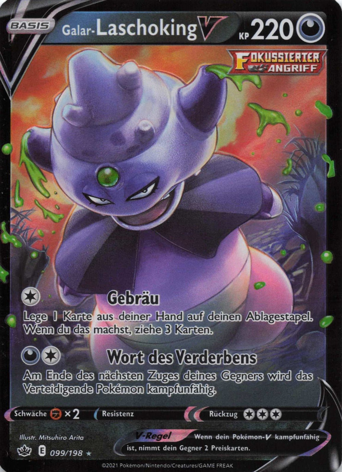 Galar - Laschoking Schaurige Herrschaft 99 NM Pokemon TCG - Lachsnacken - Shop