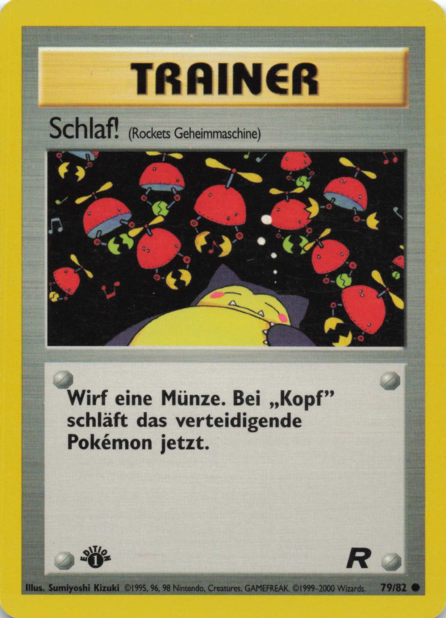 Schlaf! Team Rocket Deutsch 1. Edition 079/82 Pokemon TCG - Lachsnacken - Shop