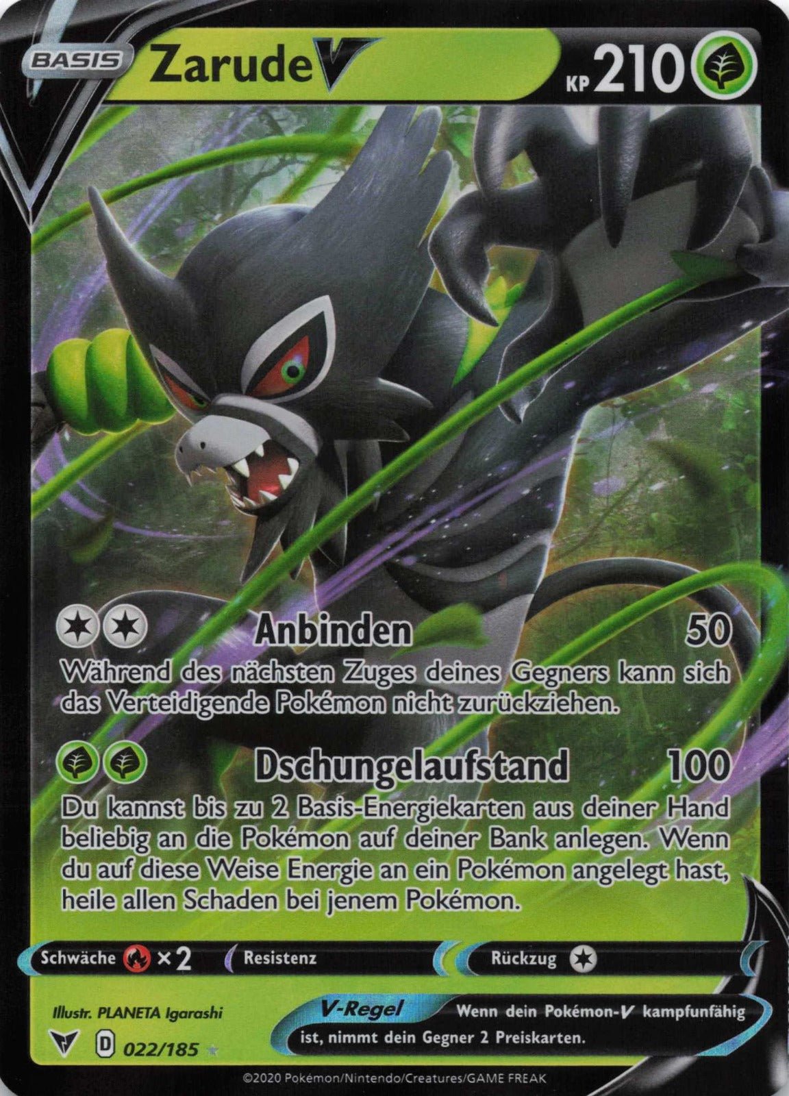 Zarude V Farbenschock 22 NM Pokemon TCG - Lachsnacken - Shop