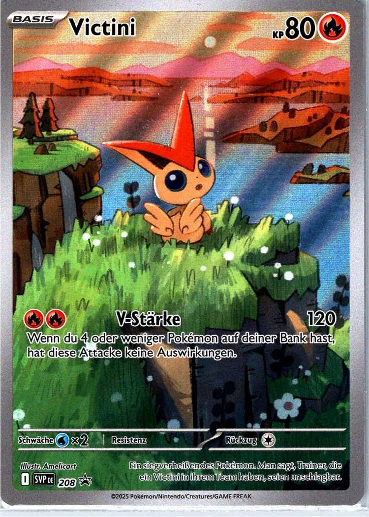 Victini Promo Deutsch Schwarze Blitze Weiße Flammen NM Pokemon TCG - Lachsnacken - Shop
