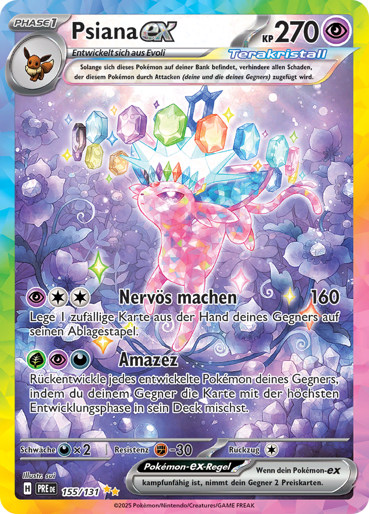 Psiana Prismatische Entwicklungen SIR NM Pokemon TCG - Lachsnacken - Shop