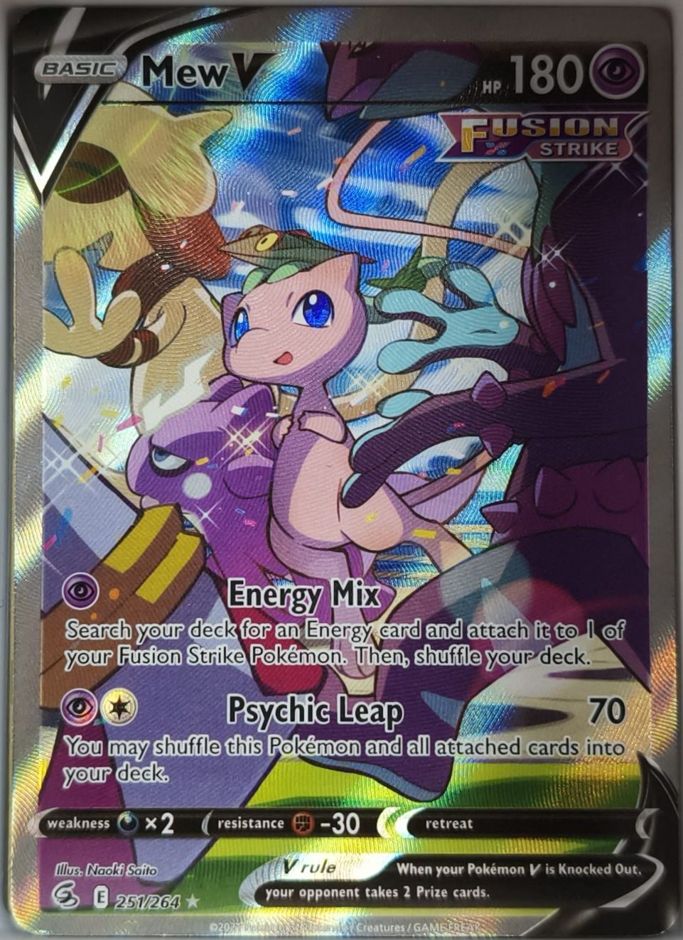 Mew V (FST 251) Fusions Angriff NM Pokemon TCG - Lachsnacken-Shop