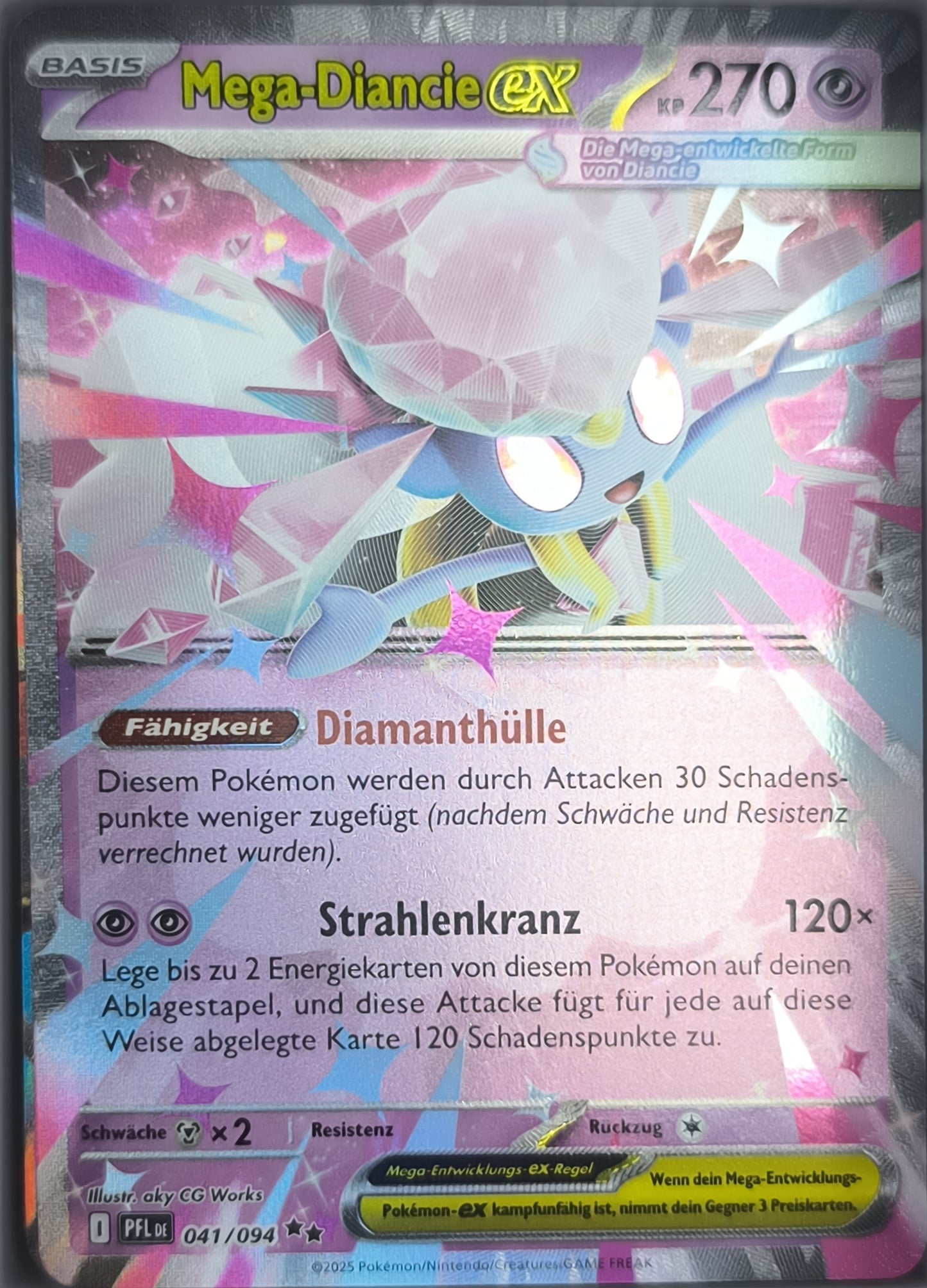 Mega-Diancie Ex 041/094 Fatale Flammen Deutsch Pokemon TCG