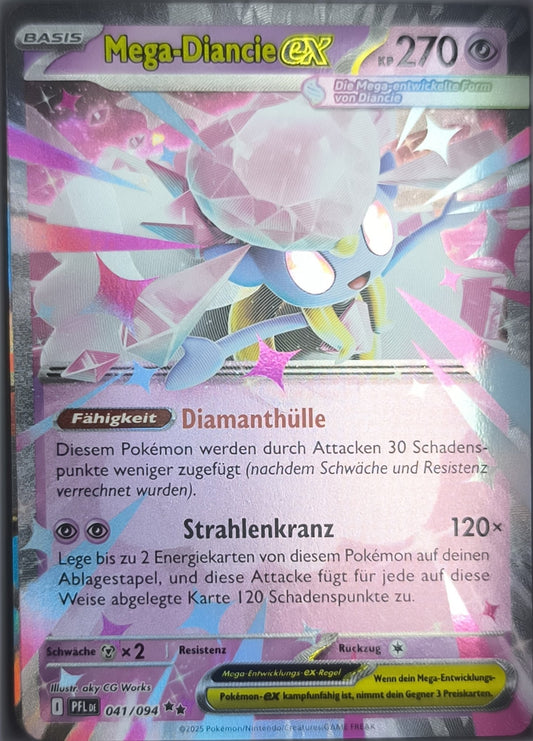 Mega-Diancie Ex 041/094 Fatale Flammen Deutsch Pokemon TCG - Lachsnacken-Shop
