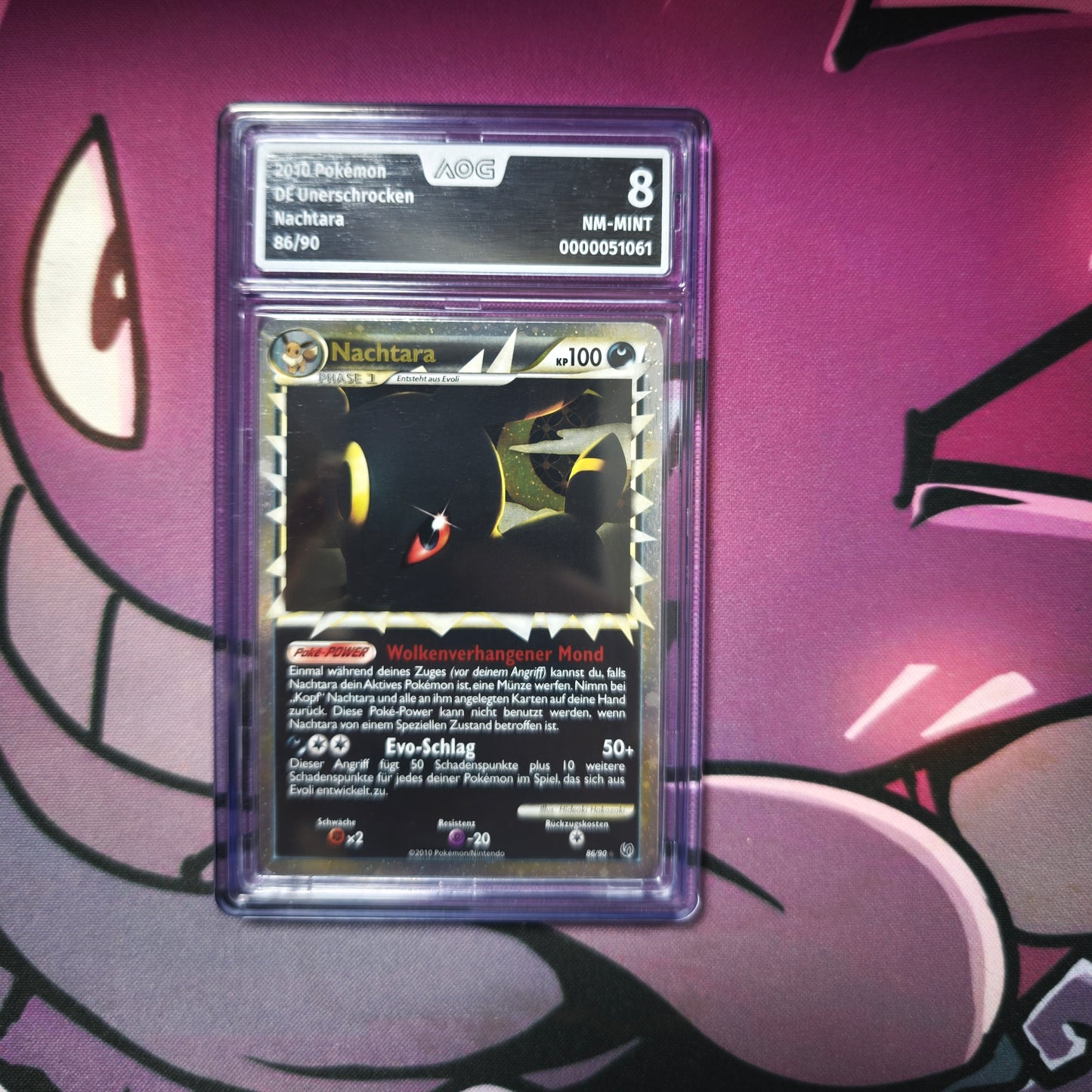 Nachtara Holo Deutsch Unerschrocken AOG 8 Near Mint-Mint
